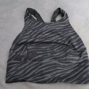 Lululemon Wunder Train Long-Line Bra size 2 in Le Tigre Camo Deep Coal Multi